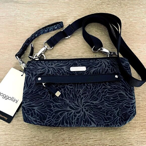 Baggallini All Around Crossbody Mini Floral Bag Purse - Picture 1 of 5